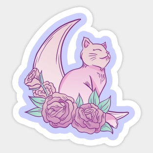 Lovely Night Cat Sticker